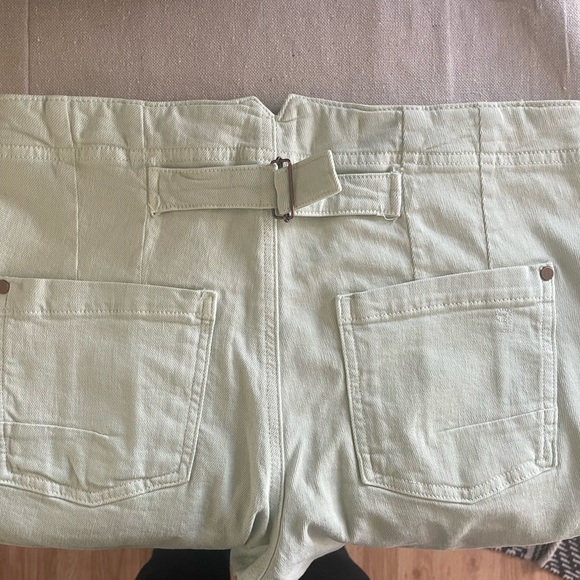 Pilcro Light Green Wide-Leg carpenter Pants - Picture 4 of 8